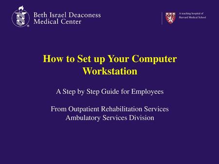 How to Set up Your Computer Workstation