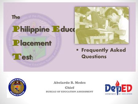 The Philippine Educational Placement Test: