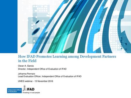 How IFAD Promotes Learning among Development Partners in the Field