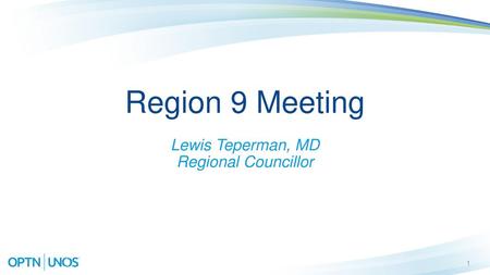 Lewis Teperman, MD Regional Councillor
