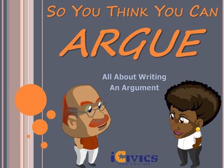 All About Writing An Argument