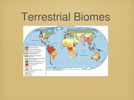 Terrestrial Biomes.