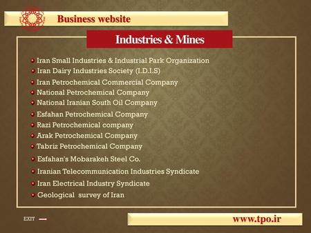 Industries & Mines Business website