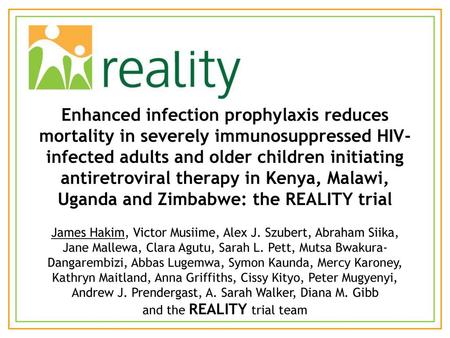 Enhanced infection prophylaxis reduces mortality in severely immunosuppressed HIV-infected adults and older children initiating antiretroviral therapy.