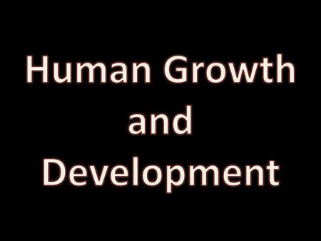 Human Growth and Development.