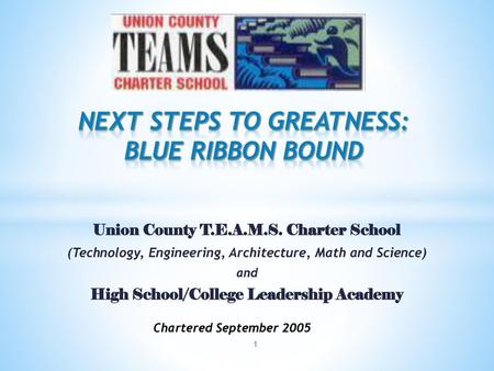 Next steps to greatness: Blue ribbon bound