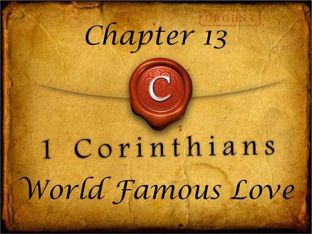 Chapter 13 World Famous Love.