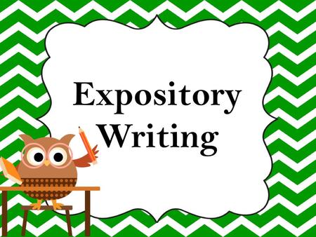 how to write an expository essay ppt