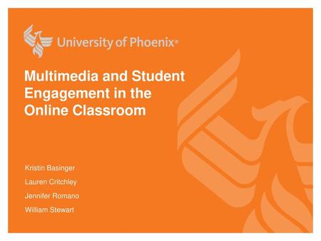 Multimedia and Student Engagement in the Online Classroom