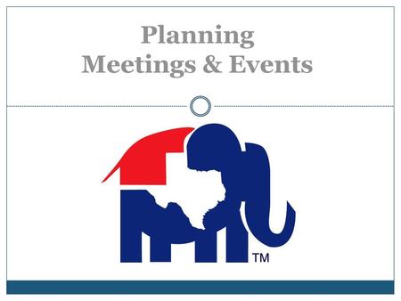 Planning Meetings & Events