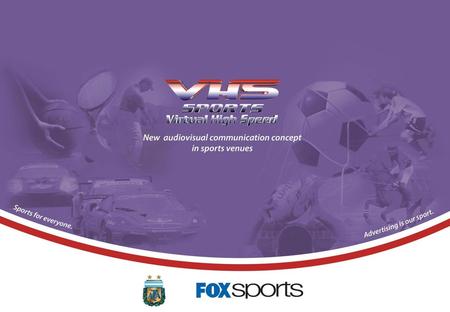 TV signals covering VHS Sports' Realtime 3D Advertising service.