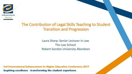 Laura Sharp: Senior Lecturer in Law The Law School