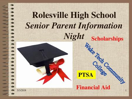 Rolesville High School Senior Parent Information Night
