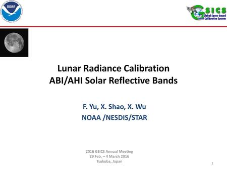 Lunar Radiance Calibration ABI/AHI Solar Reflective Bands