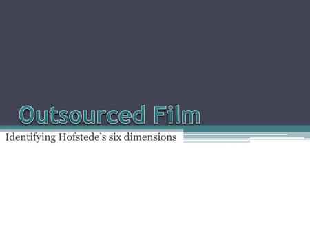 outsourced movie cultural dimensions