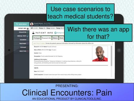 Use case scenarios to teach medical students?