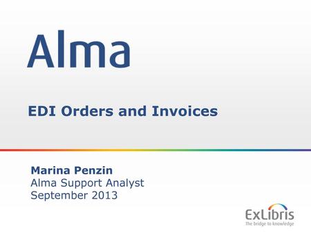 EDI Orders and Invoices