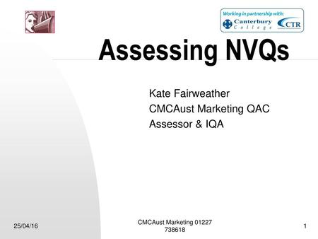 Kate Fairweather CMCAust Marketing QAC Assessor & IQA