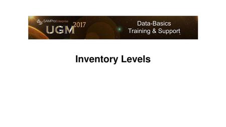 Inventory Levels.