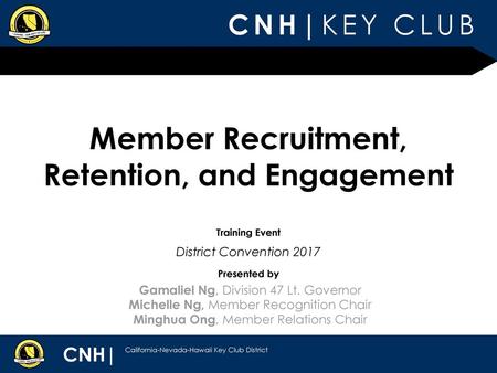 Member Recruitment, Retention, and Engagement