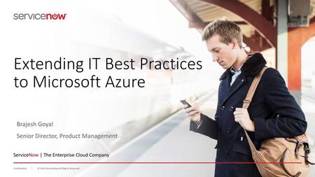Extending IT Best Practices to Microsoft Azure