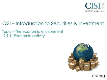 CISI – Introduction to Securities & Investment