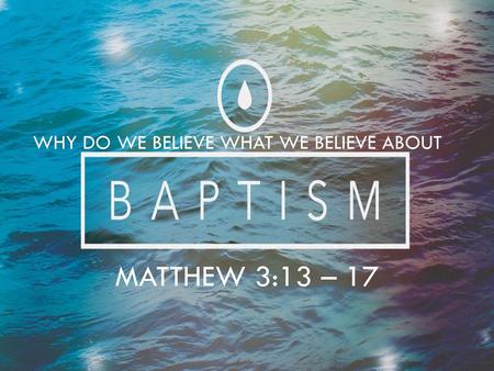Why Do We Believe What We Believe About