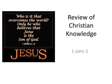 Review of Christian Knowledge