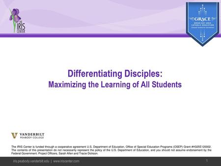 Differentiating Disciples: Maximizing the Learning of All Students