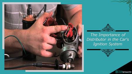 The Importance of Distributor in the Car's Ignition System.