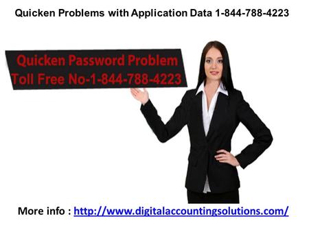 Quicken Problems with Application Data 