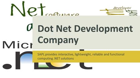 Dot Net Development Company, Hire .NET Developers - SAPL