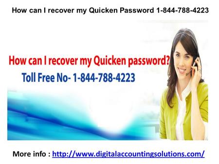 How can I recover my Quicken Password 