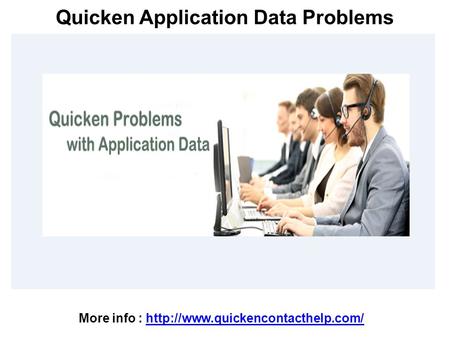 Quicken Application Data Problems 