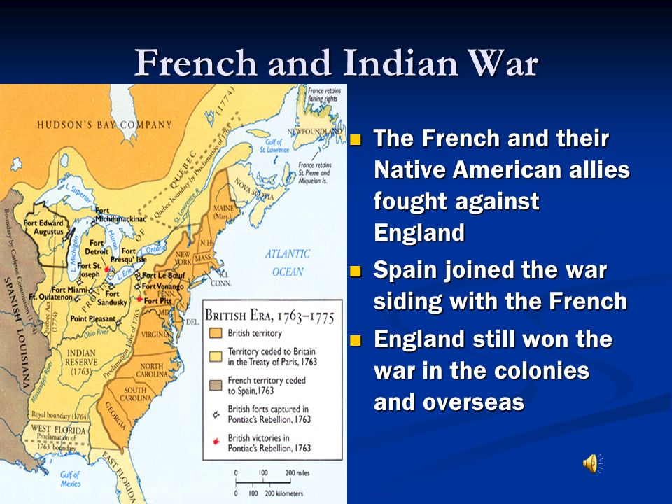 French And Indian War The French And Their Native American Allies Fought Against England Spain Joined The War Siding With The French England Still Won Ppt Download