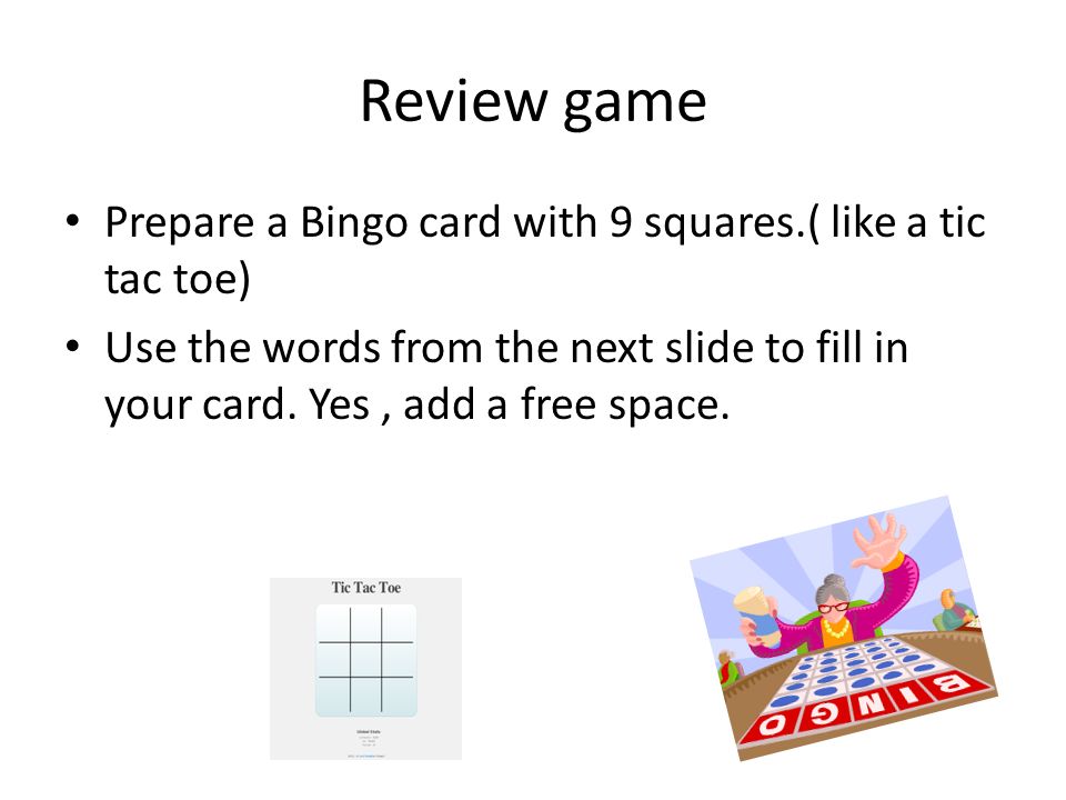 Tic-Tac-Toe Bingo Card