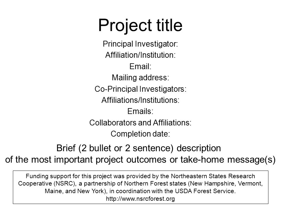 Project alt Principal Investigator: Affiliation/Institution