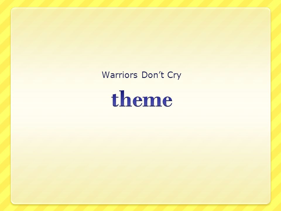 PPT - Warriors Don't Cry VOCABULARY FOR CHAPTER 9 PowerPoint Presentation -  ID:2076851