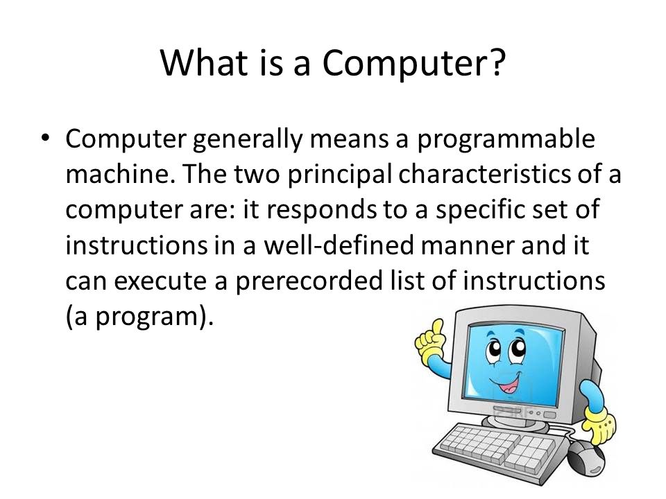 Characteristics of Computer System