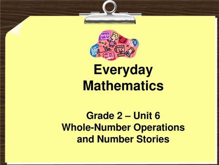 Whole-Number Operations and Number Stories