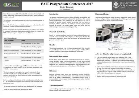 EAIT Postgraduate Conference 2017