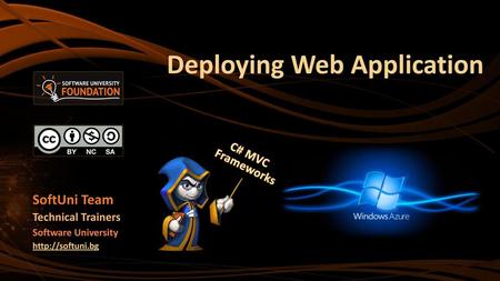 Deploying Web Application