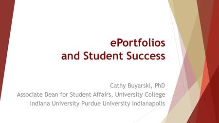 ePortfolios and Student Success