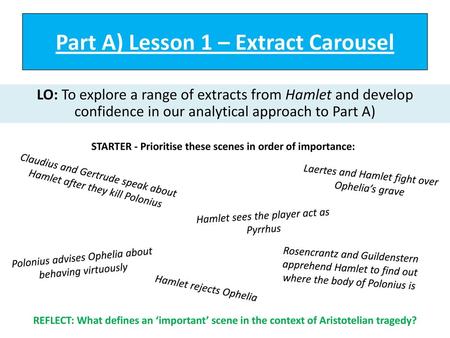 Part A) Lesson 1 – Extract Carousel