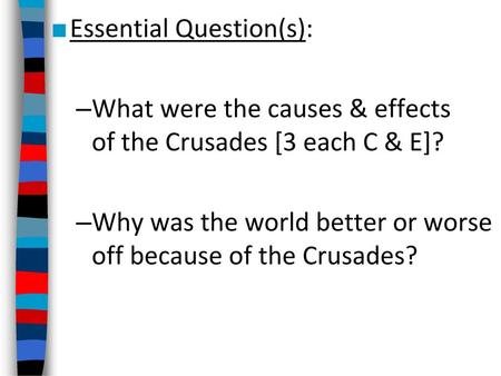 Essential Question(s):