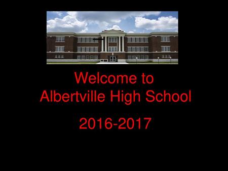 Welcome to Albertville High School