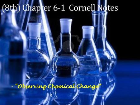 (8th) Chapter 6-1 Cornell Notes