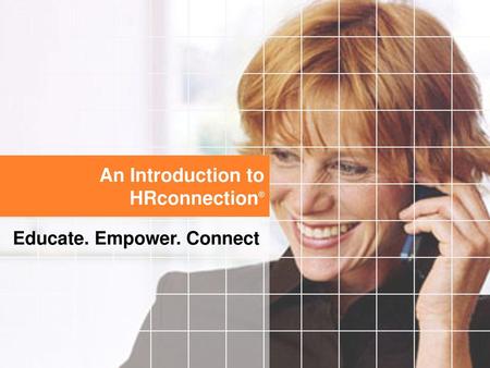 An Introduction to HRconnection®
