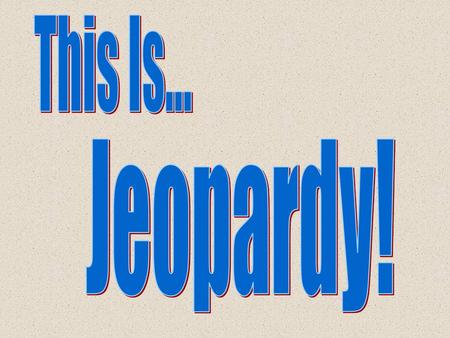This Is... Jeopardy!.