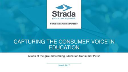 Capturing the consumer voice in education